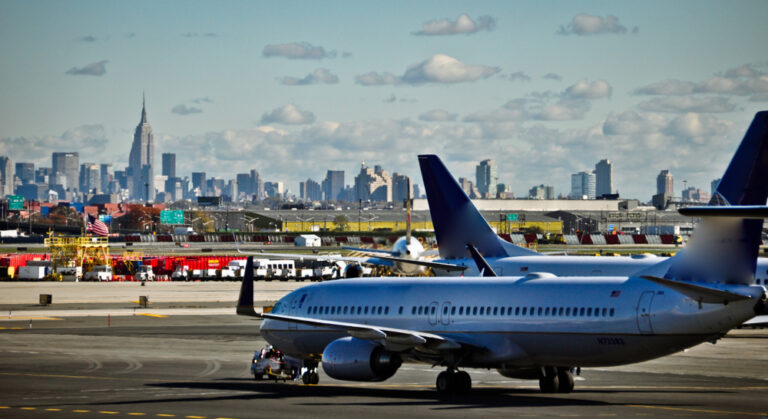 Runway,With,Manhattan,In,The,Background