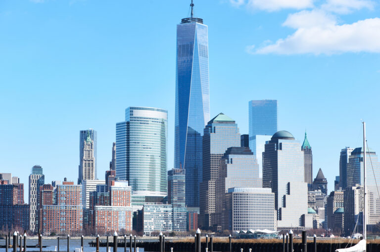 New,York,City,Manhattan,Skyline,With,One,World,Trade,Center