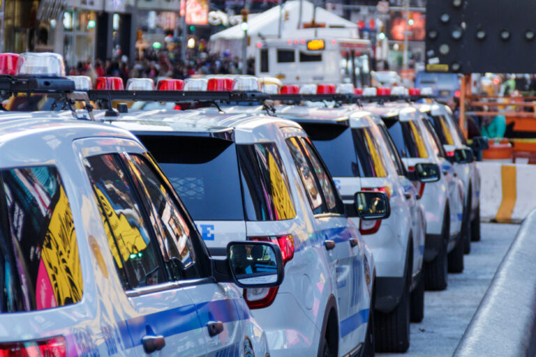 Nypd,Police,Cars,At,Time,Square