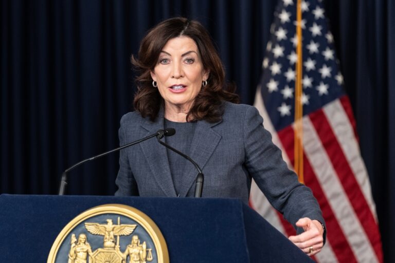 Governor,Kathy,Hochul,Speaks,At,Press,Briefing,In,New,York