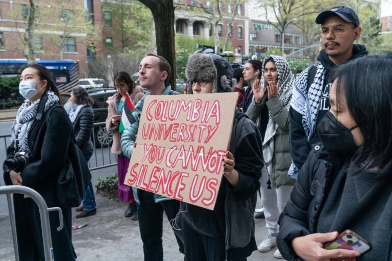 Supporters,From,Various,Groups,And,Some,Students,Continue,Pro-palestinian,Protest