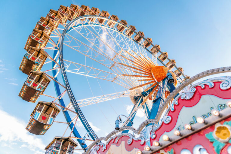 Ferris,Wheel,Without,People,At,Oktoberfest,In,Munich