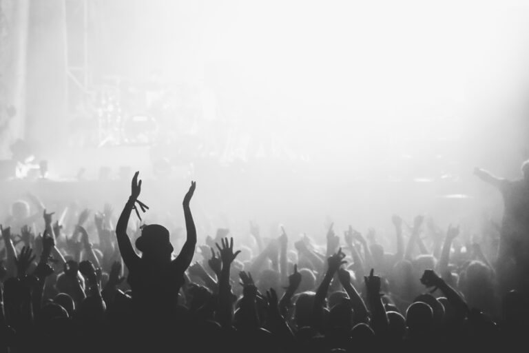 Summer,Festival,Crowd,View,With,The,Girl,With,The,Hands