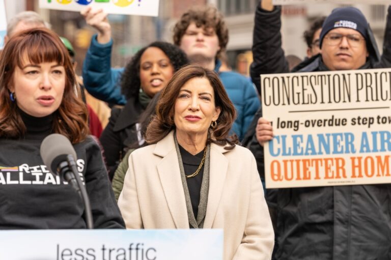 Governor,Kathy,Hochul,Attends,The,Congestion,Pricing,Rally,On,Union