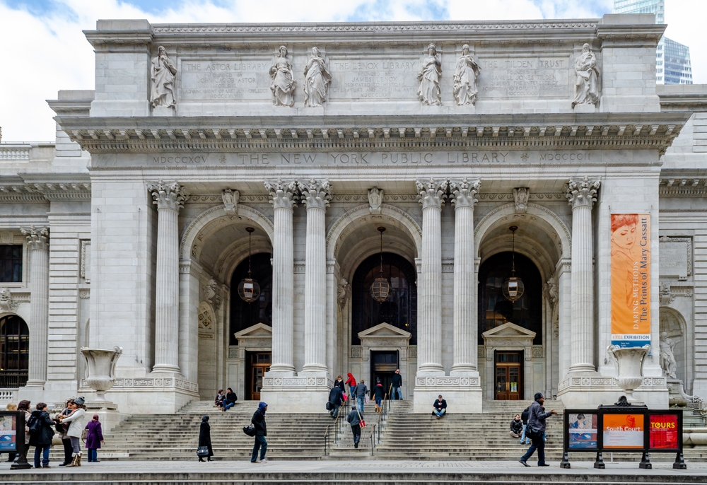 La New York Public Library, simbolo del sogno americano e dell'estetica storica USA