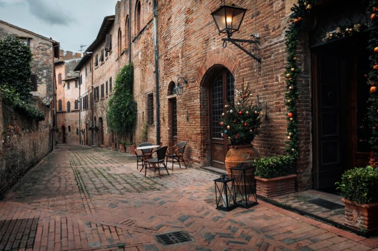 Streets,Of,The,Medieval,Tuscan,Town,Of,Certaldo