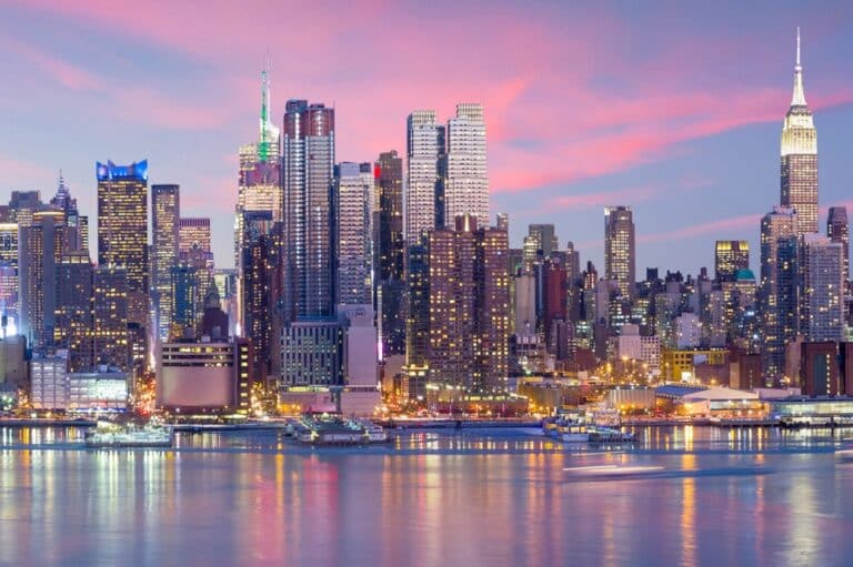 A,Stunning,View,Of,New,York,City,,Showcasing,Iconic,Landmarks