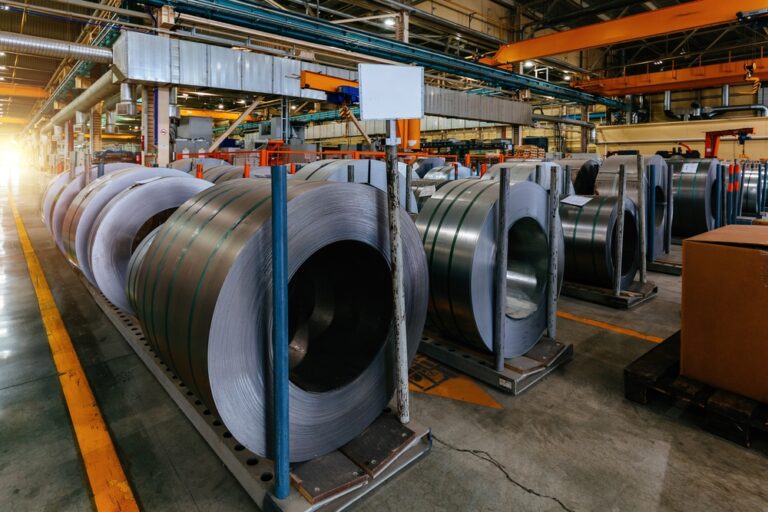 Roll,Of,Galvanized,Steel,Sheets,In,Metalworking,Factory