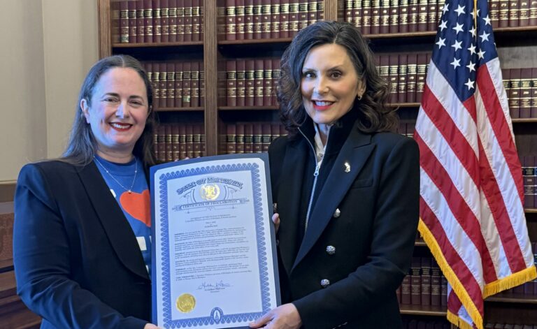 Whitmer EU proclamation presentation to Consul Baistrocchi