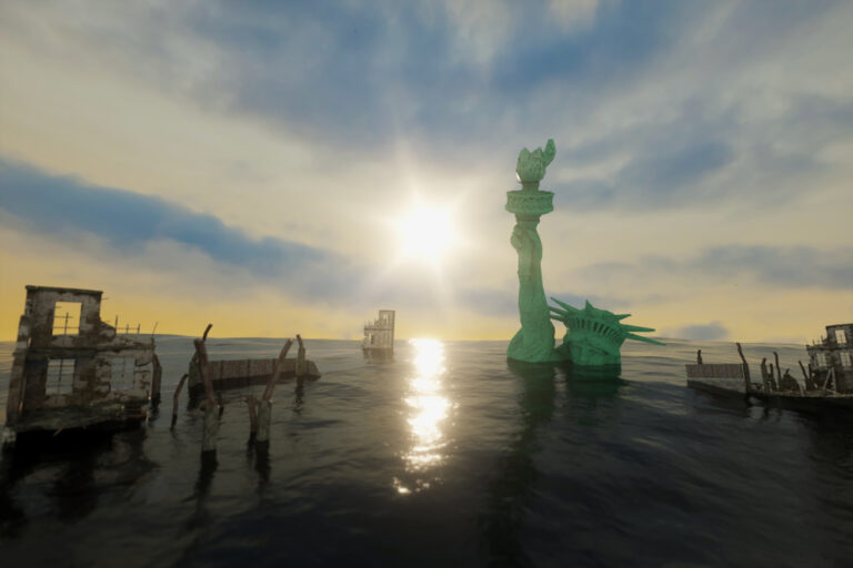 3d,Illustration,Of,America,The,Statue,Of,Liberty,In,The
