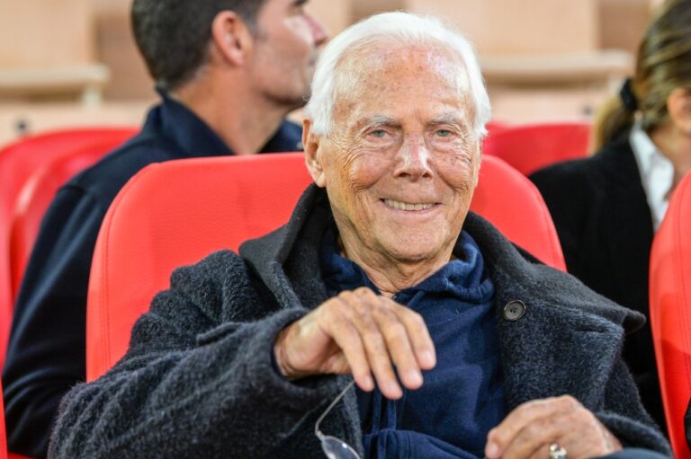 Monaco,-,20-03-2024:,Giorgio,Armani,Is,Seen,During,The,Basketball