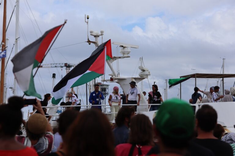 Barcelona,,Spain,08-31-2025,Departure,Of,The,Global,Sumud,Flotilla,From