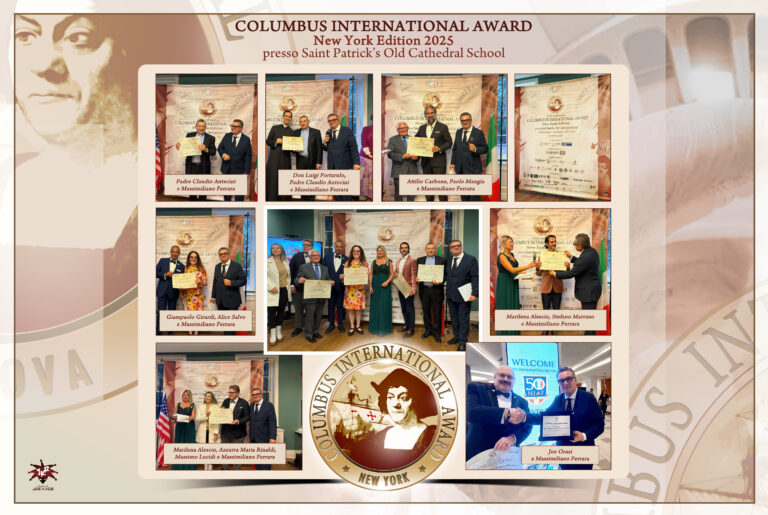 Premiati COLUMBUS INTEERNATIONAL AWARD NEW YORK 2025