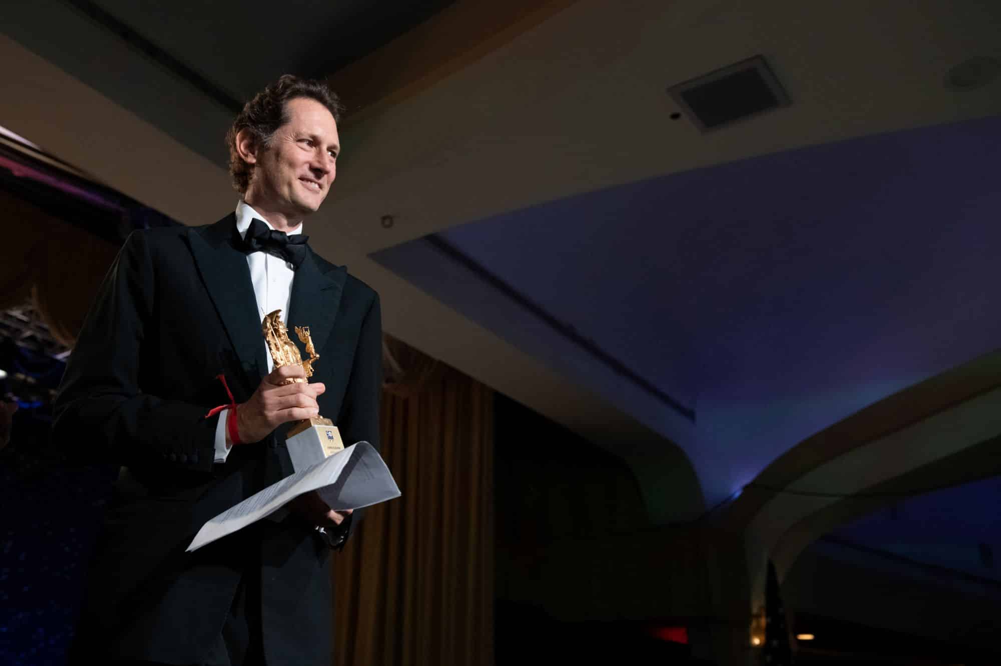 In foto: John Elkann, premiato con lo Special Achievement Award as Global Business Leader