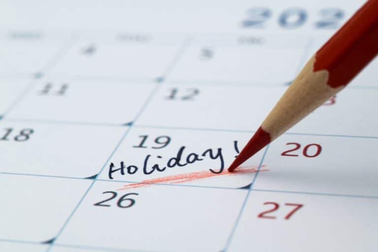 Word,Holiday,Written,On,Calendar