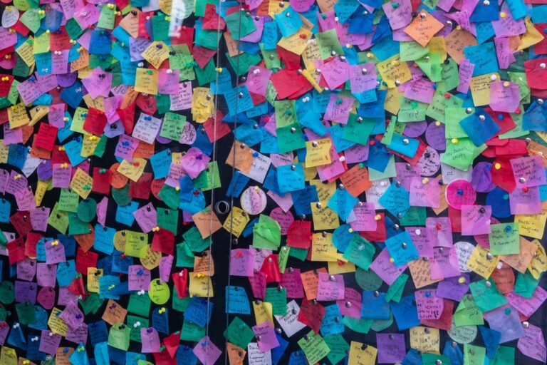 View,Of,Wishing,Wall,Station,Where,People,Written,Down,Notes