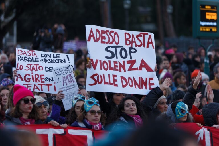 Rome,Italy,25,11,2023,Demonstration,Against,Violence,Against,Women