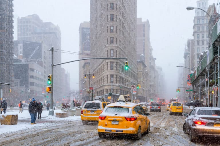 New,York,City,-,January,7,,2017:,A,Winter,Snowstorm