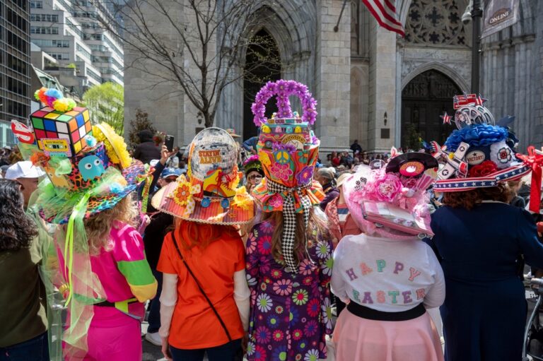 People,Participate,With,Colorful,Costumes,And,Hats,At,The,Annual