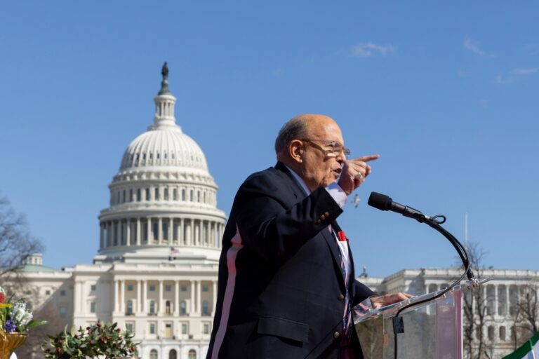 American,Politician,And,Lawyer,Rudy,Giuliani,Gave,A,Speech,While