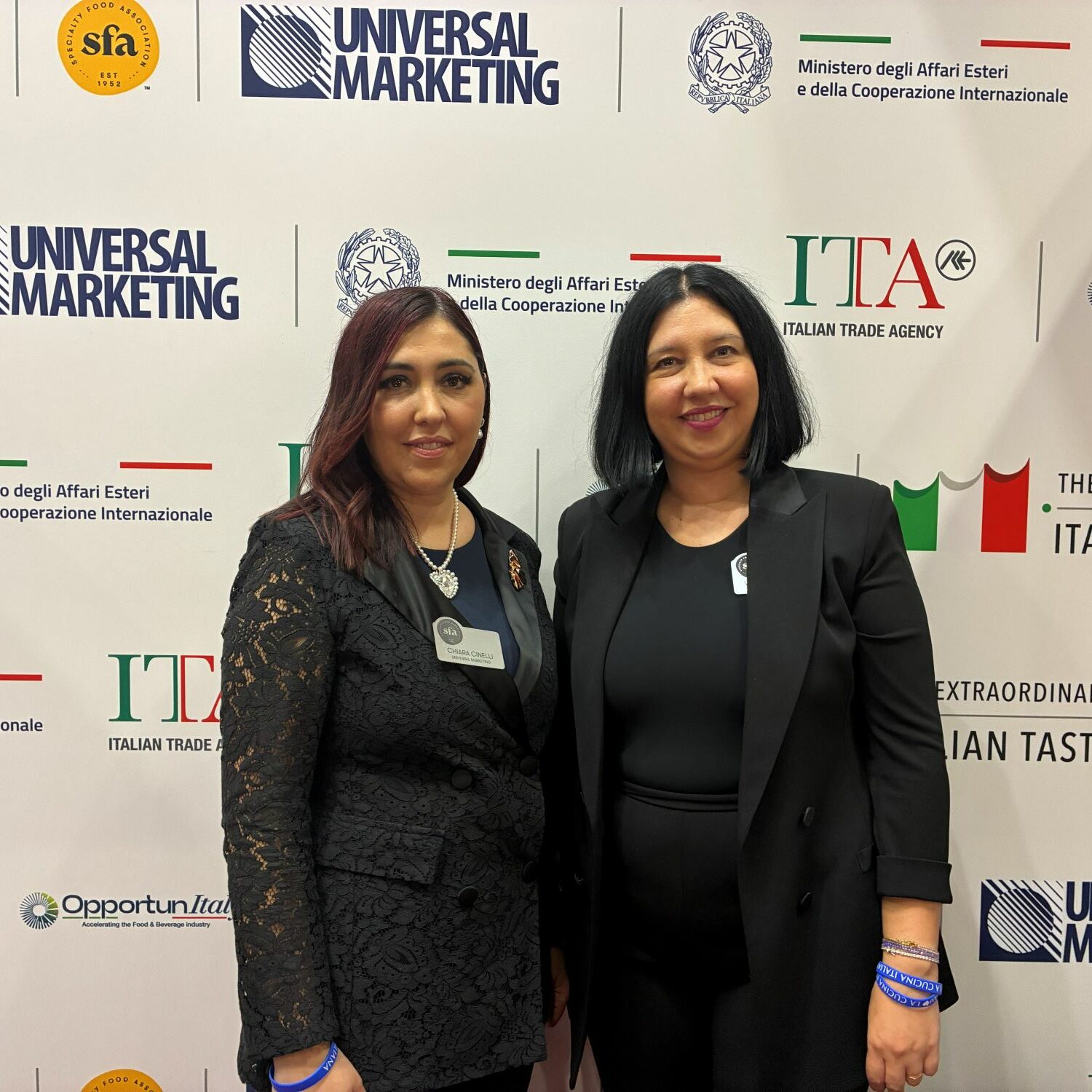 Vanessa e Chiara Cinelli e il Padiglione Italia al Fancy Food