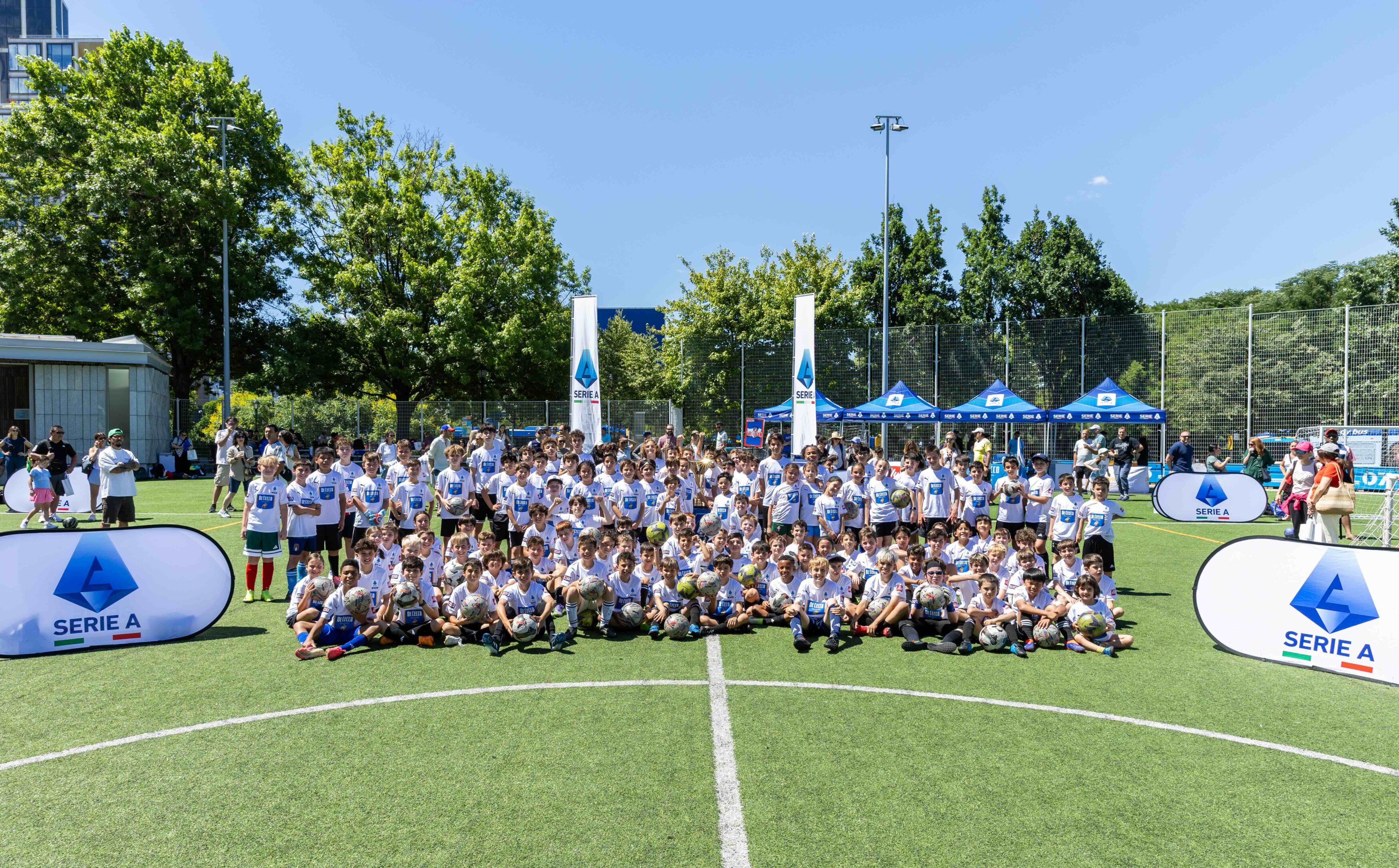 Più di 130 bambini per il programma della Serie A Elite a New York