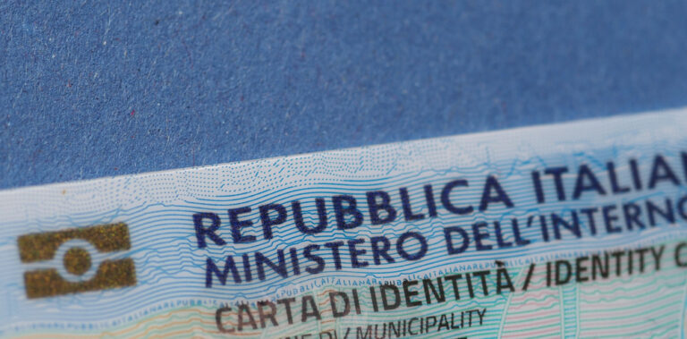 Rome,,Italy,-,Circa,April,2021:,Italian,Electronic,Identity,Card