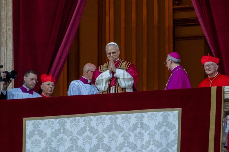 Rome,Italy,05,08,2025,Newly,Elected,Pope,Leo,Xiv