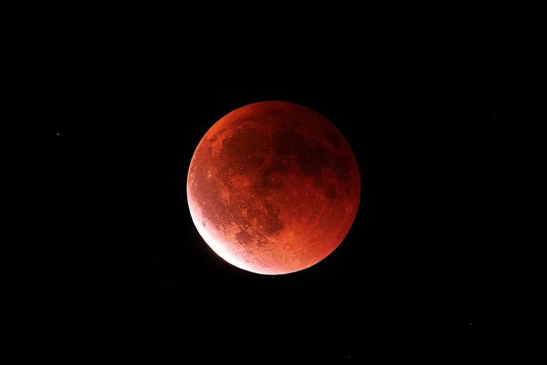 Blood,Moon,During,A,Lunar,Eclipse